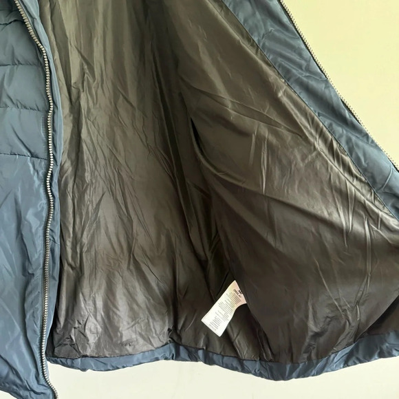 Orolay down feather insulated navy parka jacket with faux fur size 2XL - Picture 5 of 8